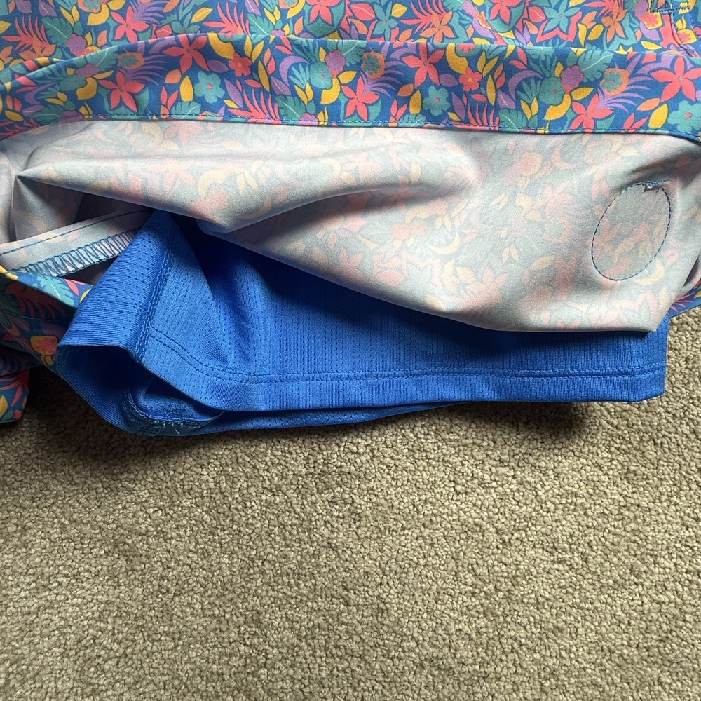 Chubbies "The Spades" Swim Trunks Shorts 5.5" Men's Small Pink Blue 2 in 1 Liner - Picture 3 of 8